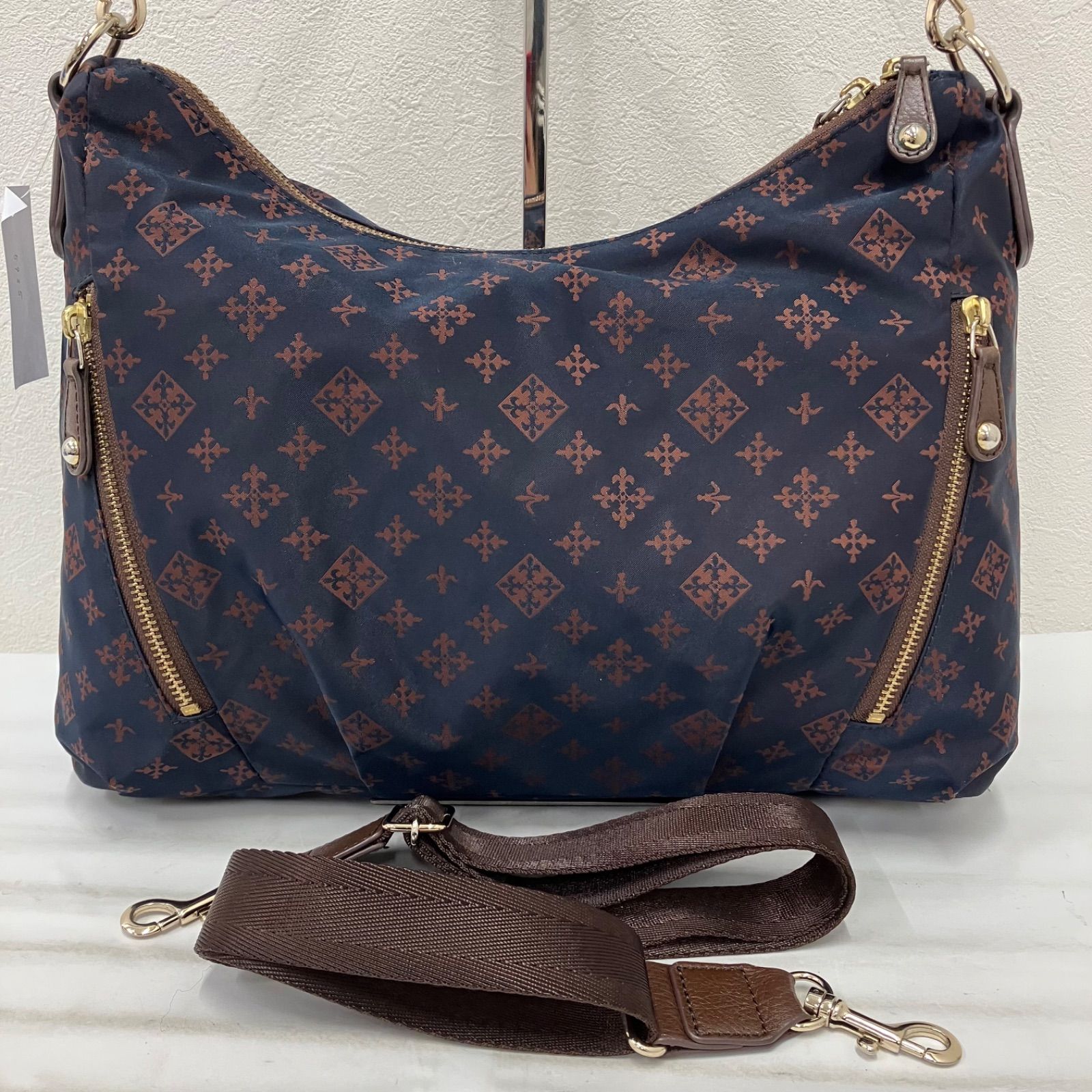 ラシット 2WAYショルダーバッグ ネイビー ナイロン russet(ラシット 