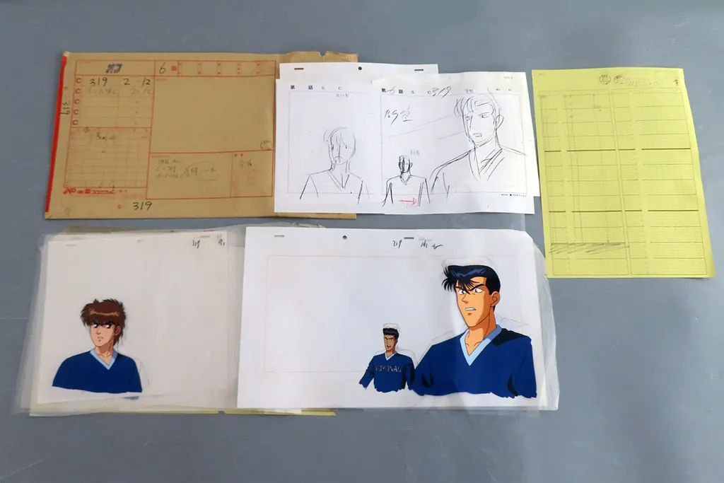 中古】セル画・原画 オフサイド セル画・原画・タイムシートセット (6
