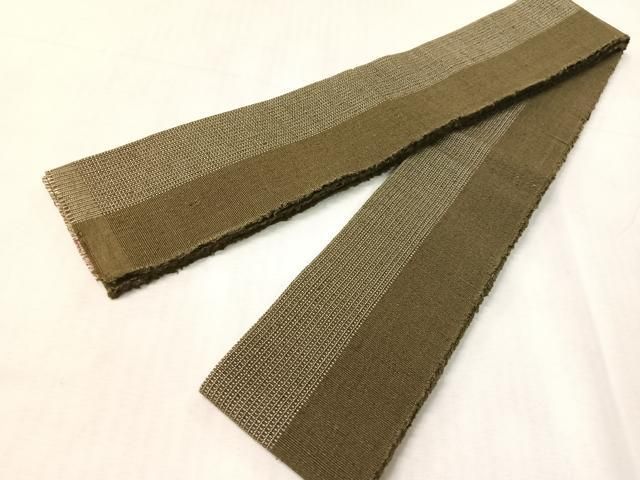 平和屋着物●男性　本場結城紬　重要無形文化財　角帯　間道　正絹　逸品　CABJ7277vp 平和屋着物○男性 本場結城紬 重要無形文化財 角帯 間道 正絹 逸品
