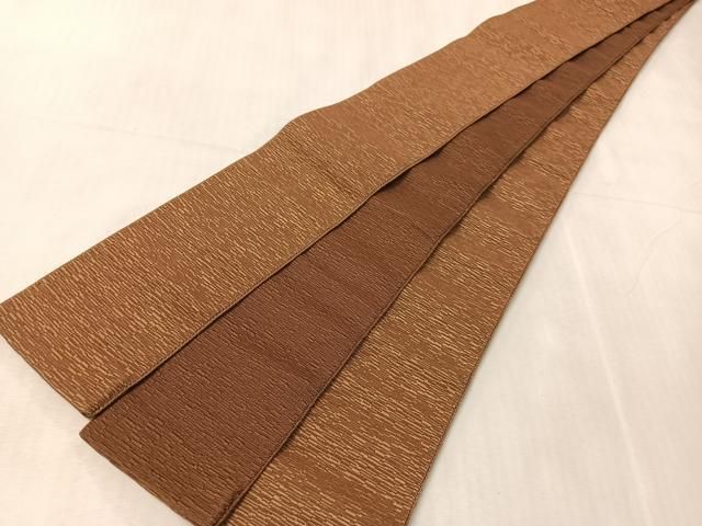 平和屋着物●男性　本場筑前博多織　両面　角帯　霞文　正絹　逸品　CABJ7440vp