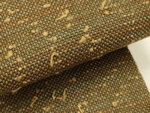 平和屋着物●男性　角帯　ひげ紬　霞文　正絹　逸品　AABJ7461sx