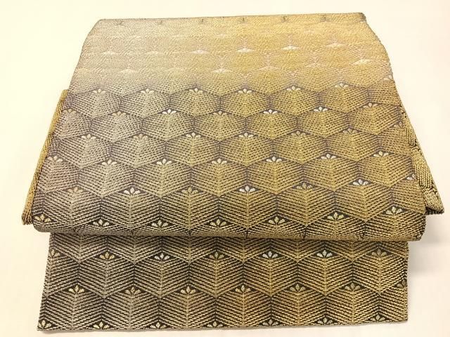平和屋着物●つけ帯　金華山織　松葉亀甲文　正絹　逸品　CABI4133vp