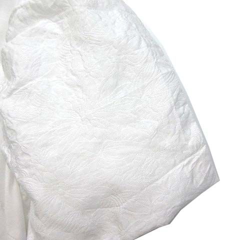ボーダーズアットバルコニーJACQUARD PUFF TEE ジャガードTシャツ ボーダーズアットバルコニー BORDERS at BALCONY ジャガード