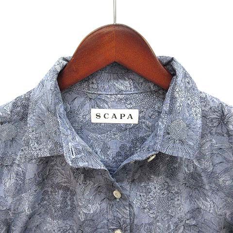 スキャパ SCAPA リバティ スモールスザンナ 花柄 シャツ ワンピース
