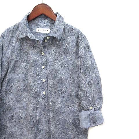 スキャパ SCAPA リバティ スモールスザンナ 花柄 シャツ ワンピース