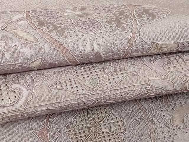 平和屋着物▽中国三大刺繍　汕頭刺繍　スワトウ刺繍　総刺繍　訪問着　単衣　鳳凰更紗花文　正絹　逸品　DABG9623sf