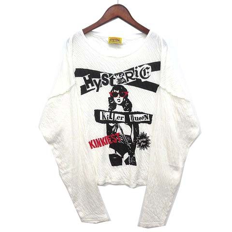 ヒステリックグラマー HYSTERIC GLAMOUR SPECIAL OFFER プルオーバー ガーゼ カットソー 長袖 ホワイト F 01253CL15 8,280円