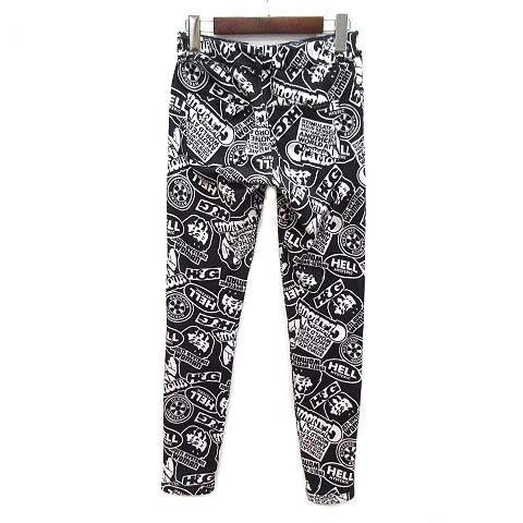 HYSTERIC 転写リバーシブルゴムパンツ レギンス ヒステリックグラマー HYSTERIC GLAMOUR SUPER HYS柄 リバーシブル
