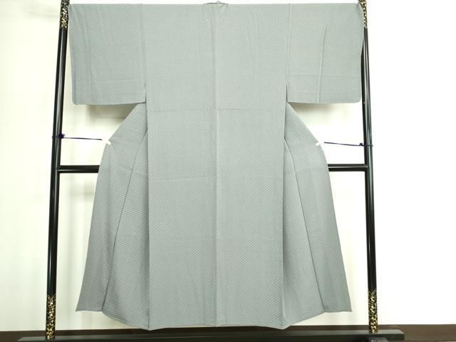 平和屋着物▽男性　小紋　単衣　北斎模様　反端付き　正絹　逸品　DABG9590sf