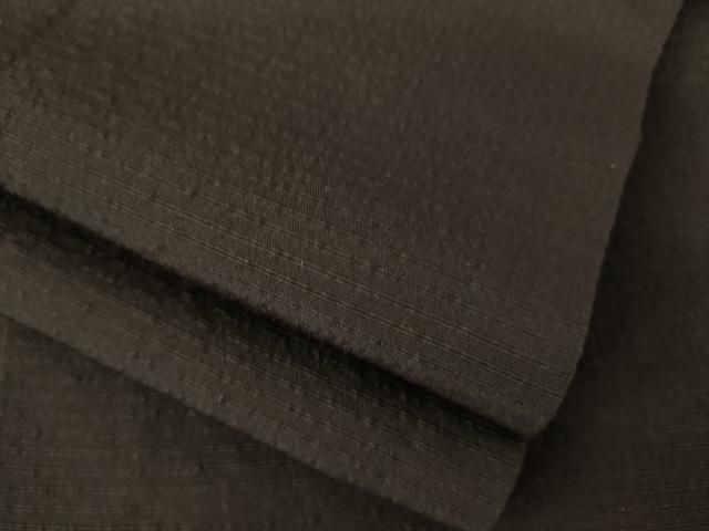 平和屋着物●男性　お召　檳榔子染色　キングサイズ　正絹　逸品　AABJ5785ck