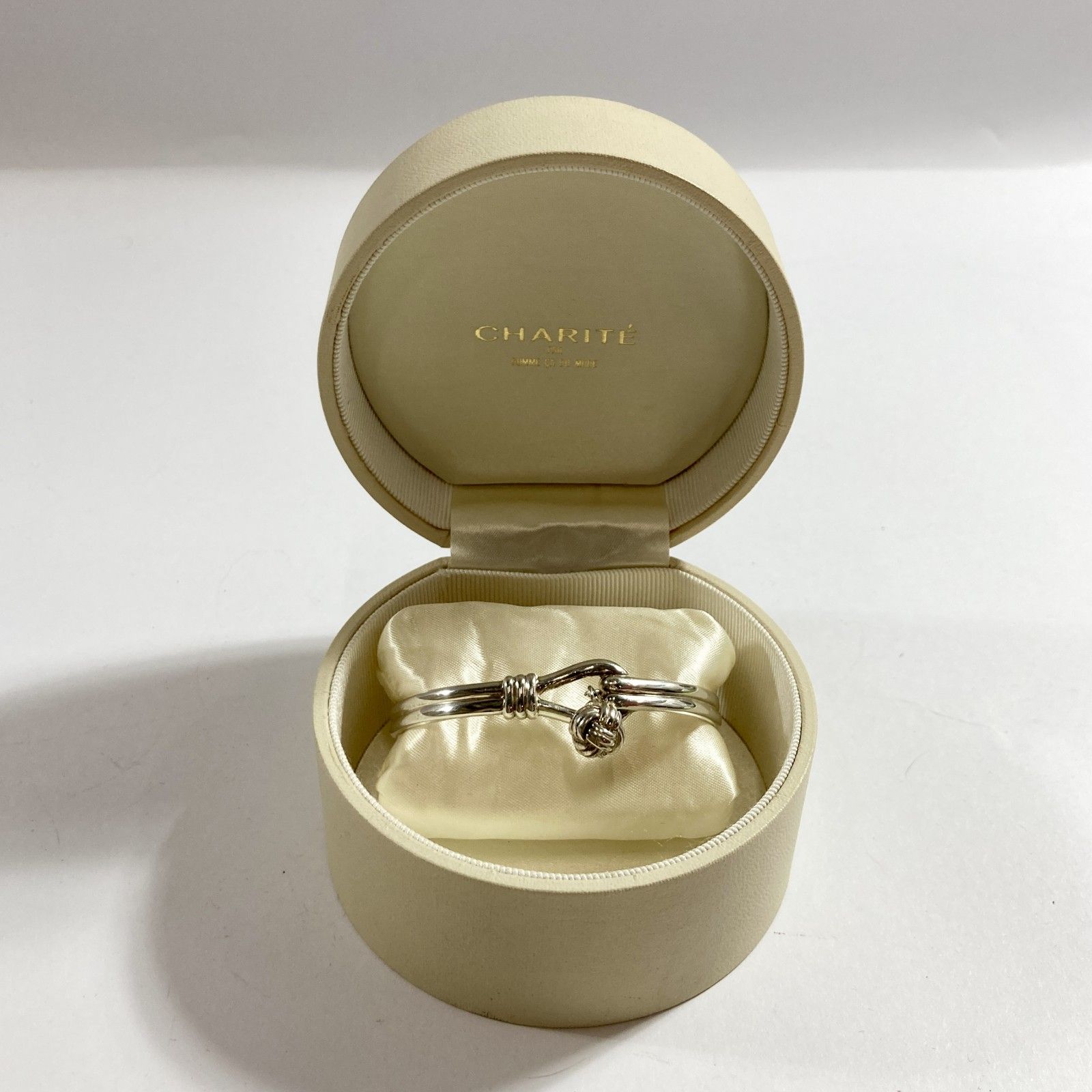 ★ SILVER シルバーアクセサリー 925刻印 バングル 24g ブレスレット 箱入り 現状品