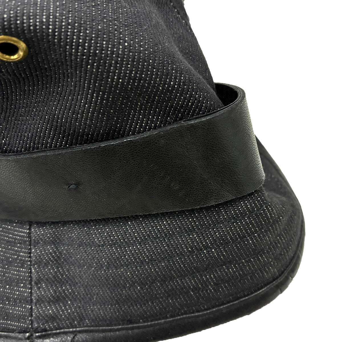 GUCCI グッチ デニムバケットハット ブラック XL - メルカリ