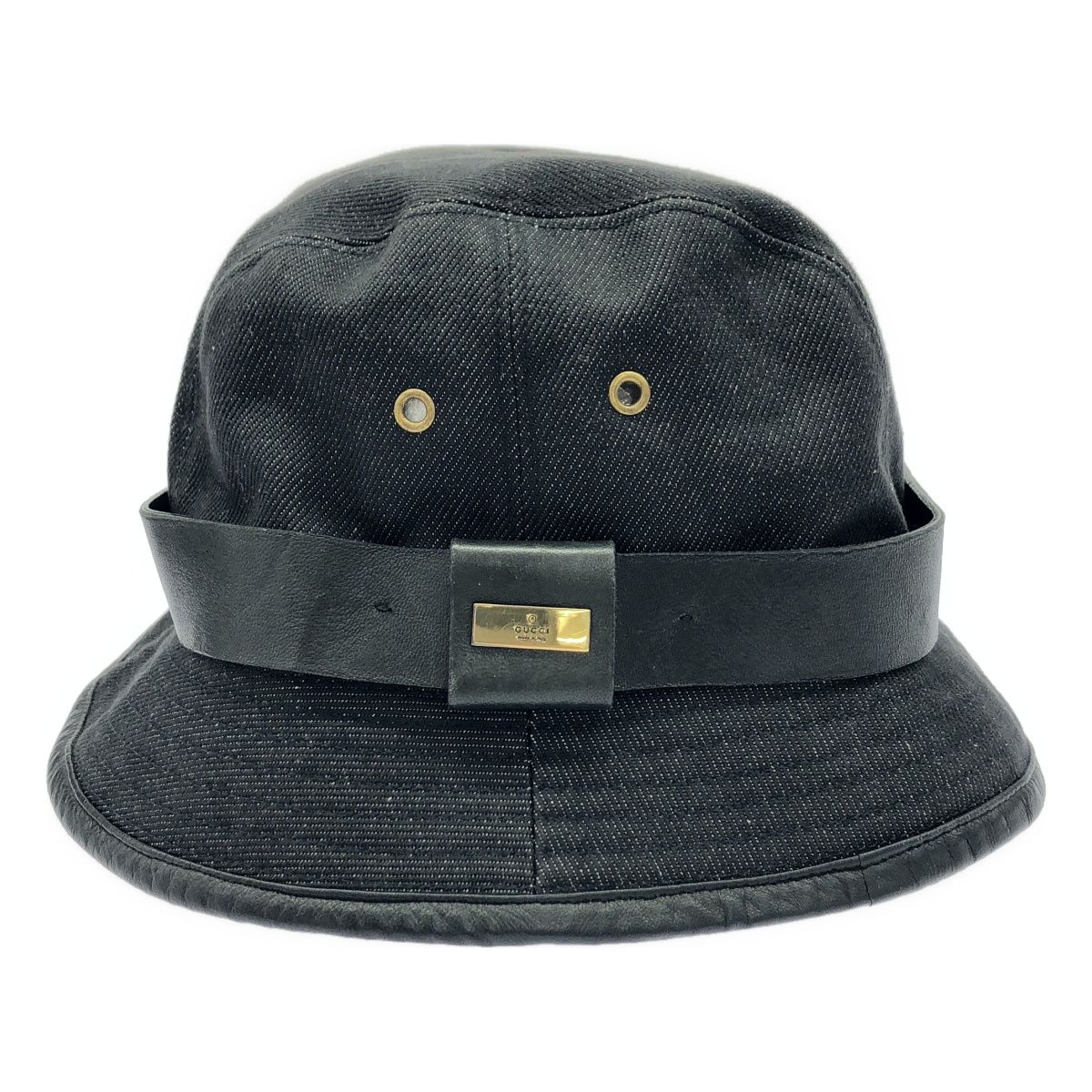 GUCCI グッチ デニムバケットハット ブラック XL - メルカリ