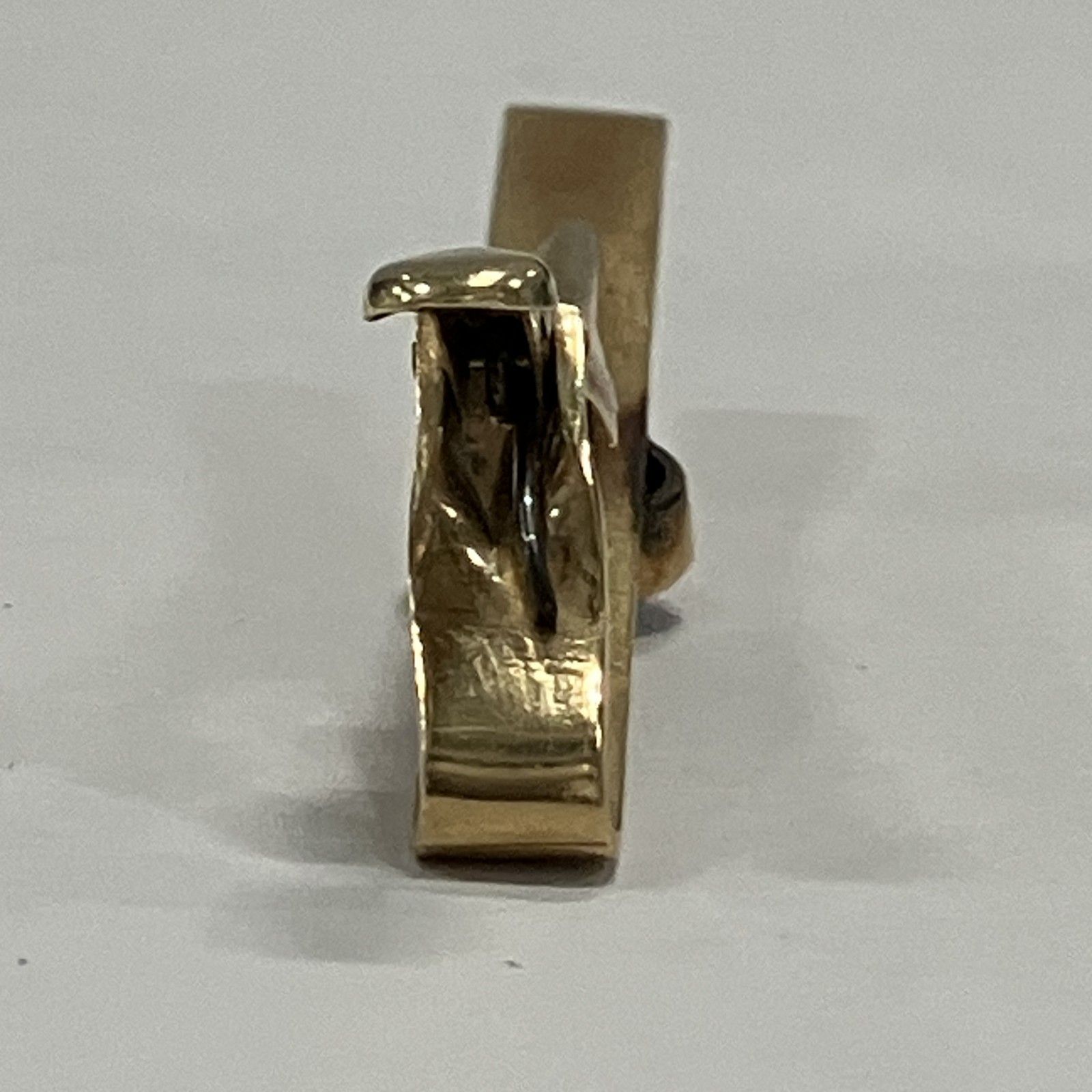 ☆ 18K刻印 18金 ゴールド ネクタイピン ビジネス オフィス 石付き