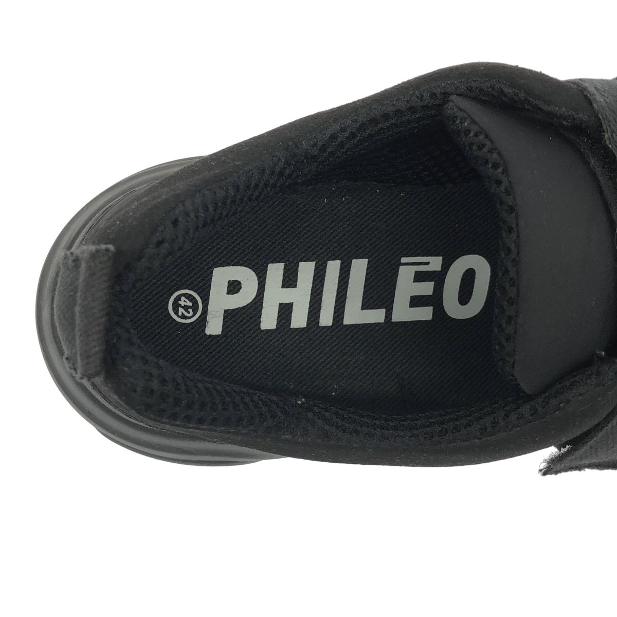 PHILEO フィレオ ベルクロスニーカー PHI01SH005 ブラック 42 PHILEO フィレオ ベルクロスニーカー PHI01SH005 ブラック 42 - メルカリ