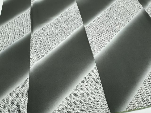 平和屋着物●上質な小紋　斜線文　暈し染め　正絹　逸品　CABH3996th