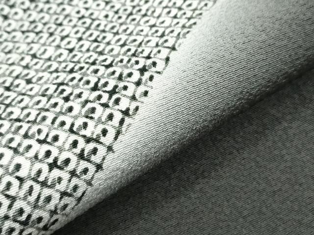平和屋着物●上質な小紋　斜線文　暈し染め　正絹　逸品　CABH3996th