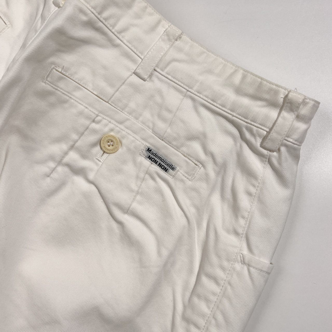 【未使用品】Mademoiselle NON NON パンツ Mademoiselle NON NON マドモアゼルノンノン コットン チノ パンツ
