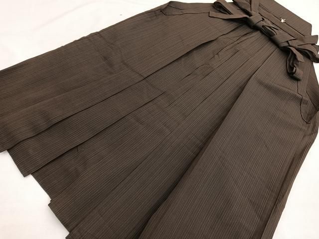 平和屋着物●男性　行灯袴　縞　正絹　逸品　BAAX2919hv 23,998円