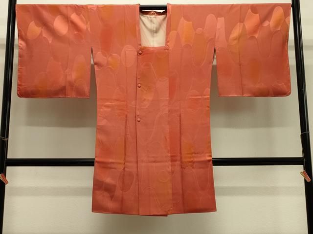 平和屋着物＃道行コート　抽象文　暈し染め　ロング丈　正絹　逸品　未使用　CABH7043in