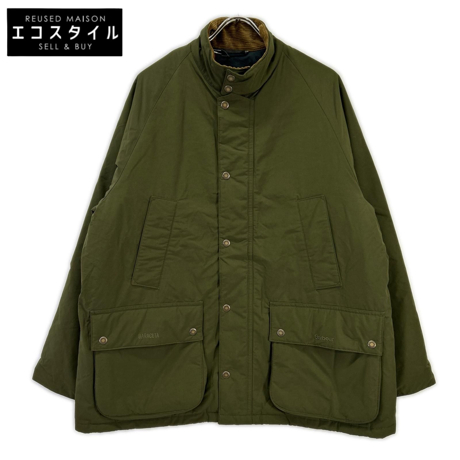 Barbour　バブアー　× BARACUTA 242MCA1010 カーキ ノンワックス ビデイル　M