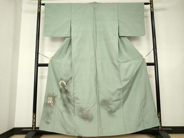 平和屋着物●京の名門・菱屋六右ェ門　紬　青山みとも　色留袖　風神雷神　正絹　逸品　AABJ4999ck