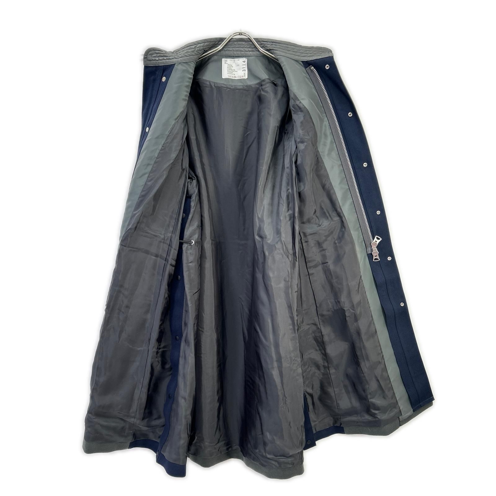 sacai サカイ 23SS 23-03114M グレー×ネイビー ウール ナイロン