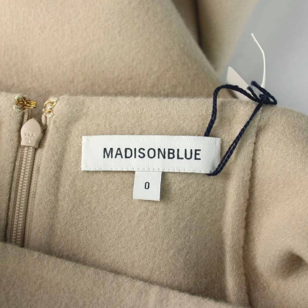 マディソンブルー MADISONBLUE REVER HIGH WAIST TIGHT SKIRT スカート ウール XS ベージュ ハイウエスト 無地 MB184-6013 /AP17