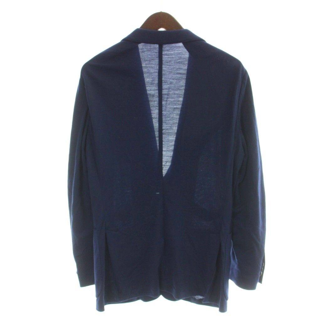 コルネリアーニ Corneliani ジャケット 上着 46 紺 ネイビー 無地 長袖