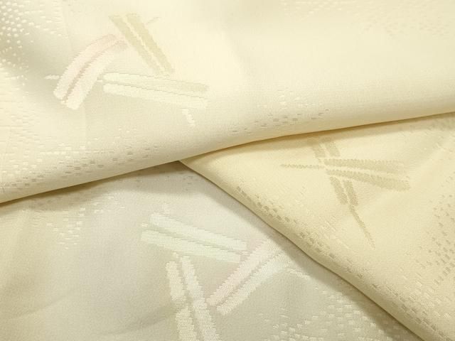 平和屋着物●長襦袢　無双仕立て　扇面麻の葉地紋　蛍暈し　正絹　逸品　CABG4767gh