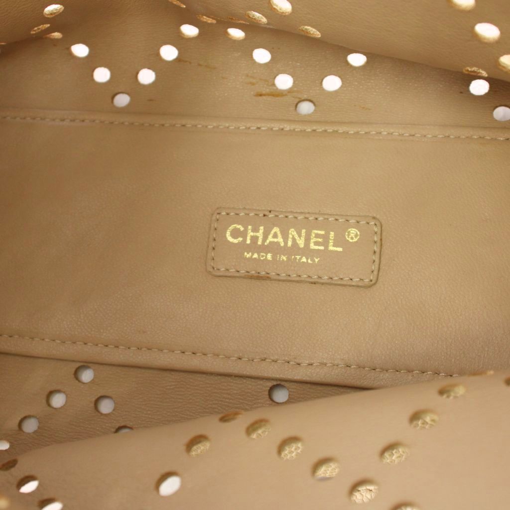 シャネル CHANEL ココマーク べっ甲柄チェーン パンチング トート