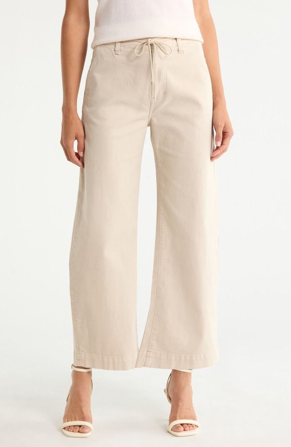ペイジ レディース ボトムス レギンス ハイウエスト パンツ アンクル PAIGE Arellia Drawstring High Waist Ankle Barrel Pants VINTAGE B