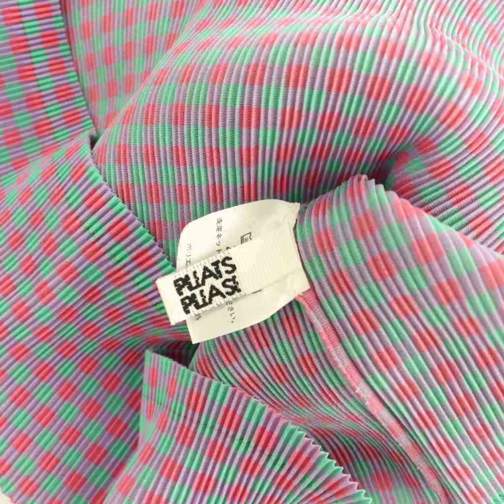 プリーツプリーズ PLEATS PLEASE イッセイミヤケ チェック 半袖