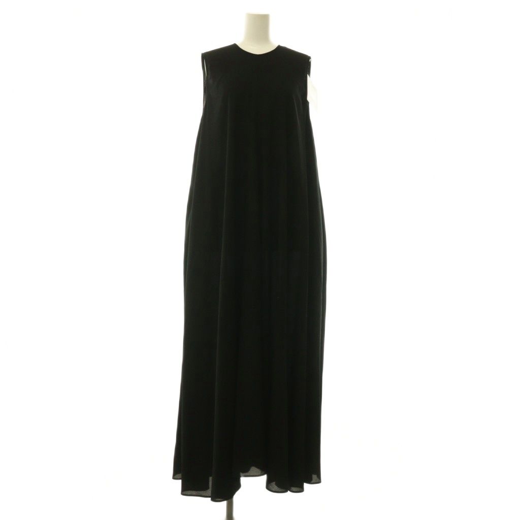 エンフォルド ENFOLD 26AW DRESS LIKE ALL-IN-ONE オールインワン サロペット ノースリーブ 38 黒 ブラック /CX ■OS