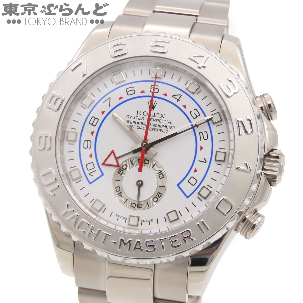 ロレックス ヨットマスター2 116689 ホワイトゴールド K18WG Pt レガッタクロノグラフ 金無垢 箱 腕時計 メンズ 自動巻 オイスターブレス Z番 仕上済 101867137