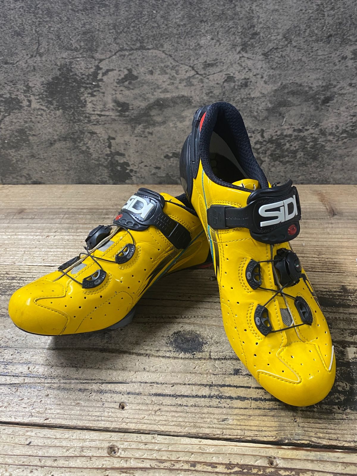 KH239 シディ SIDI WIRE Carbon Vernice Chris Froome Limited Edition ビンディングシューズ 3穴 黄色 EU40 ※傷や汚れあり 7,296円