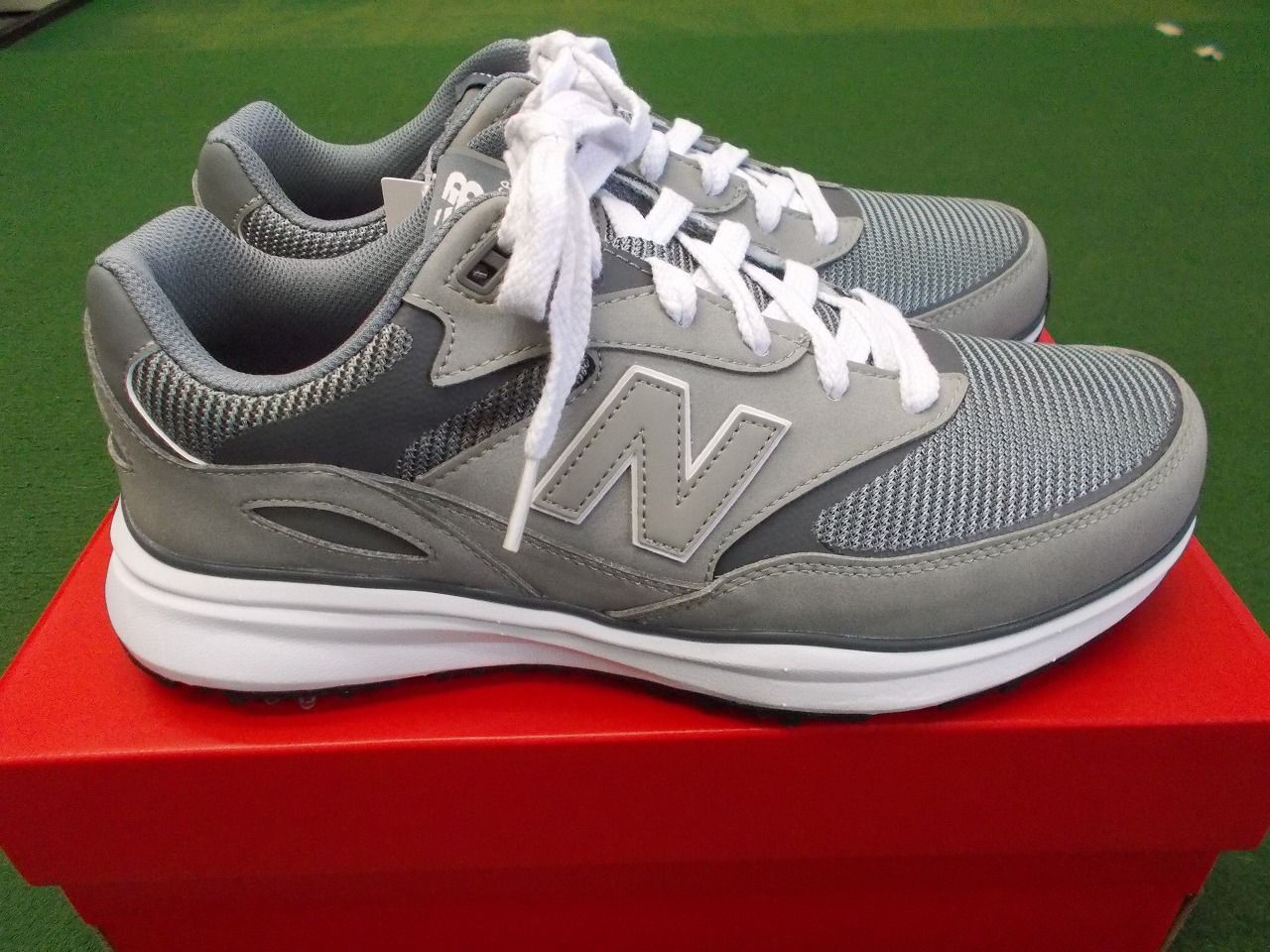 7549 新品 new balance HERITAGE MG100GR Gray WIDE 2E スパイク 27.0cm ニューバランス ゴルフシューズ