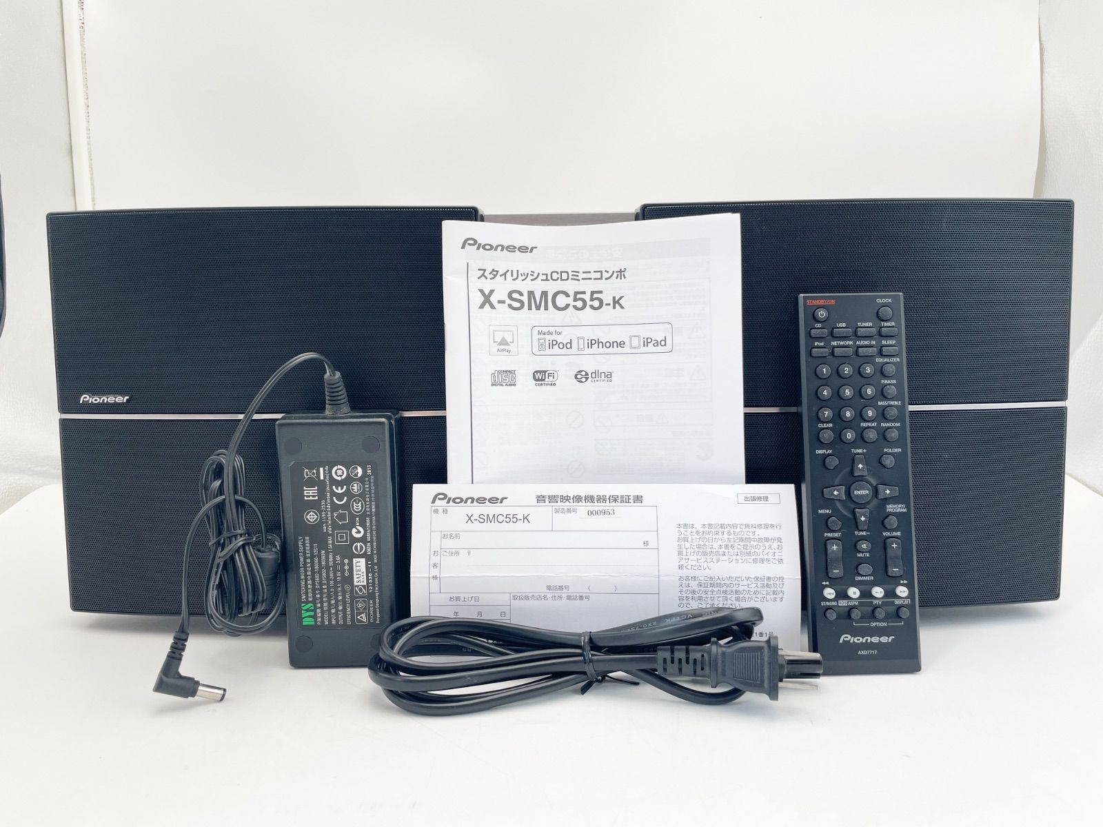 Pioneer パイオニア スタイリッシュCDミニコンポ X-SMC55-K - メルカリ