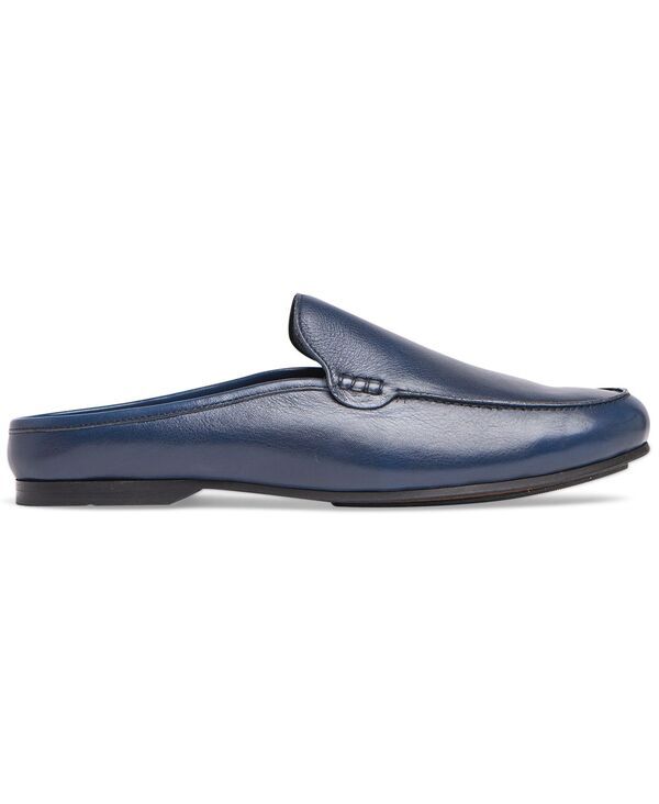 カルロスサンタナ メンズ シューズ サンダル レザー Carlos by Carlos Santana Mens Planeo Slide Leather Mule Navy Blue ネイビー