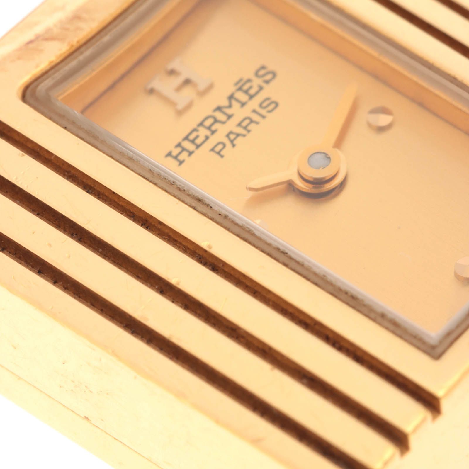 HERMES エルメス ケリーウォッチ KE1.201 クオーツ GP/レザー ゴールド