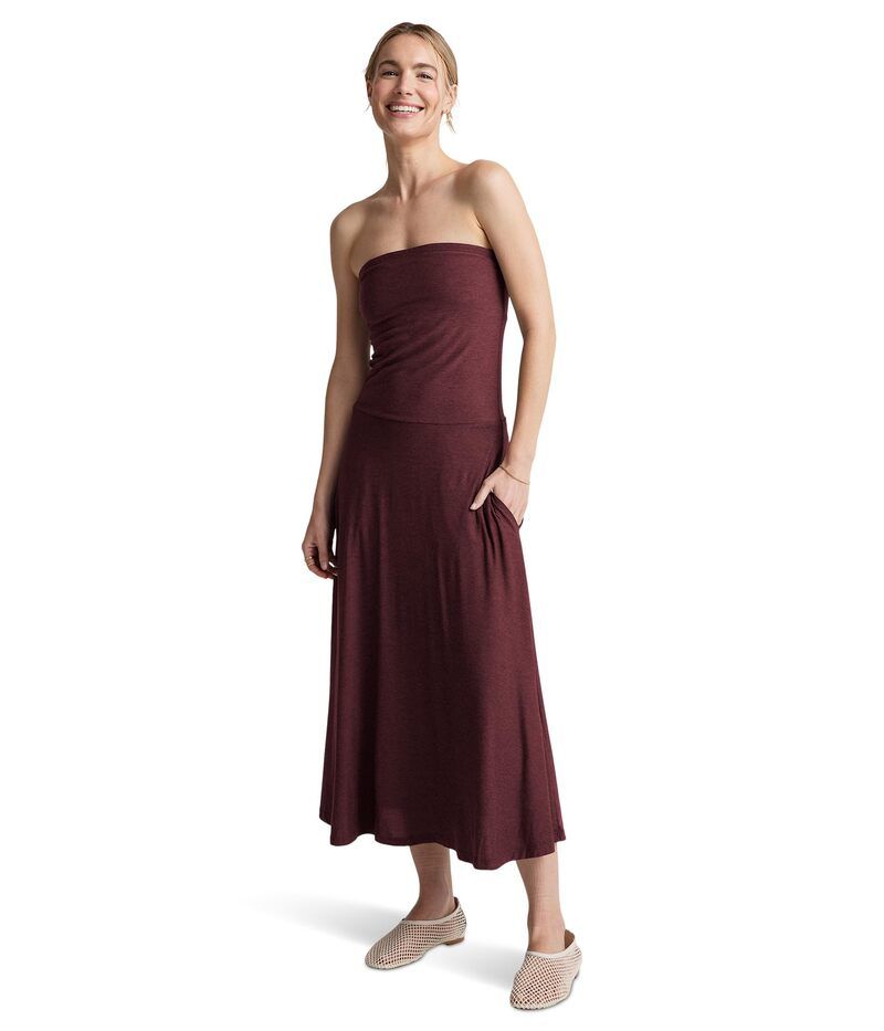 ビヨンドヨガ レディース トップス ワンピース ストラップレス Beyond Yoga Featherweight Strapless Dress Midnight Burgun