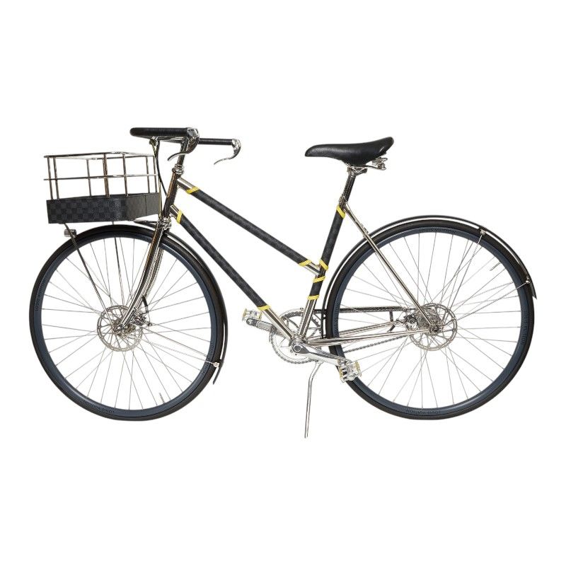 ルイ ヴィトン ダミエ グラフィット Bike MM STEP-THROUGH 自転車 バイク ブラック PVC レザー メンズ LOUIS VUITTON【244-81307】