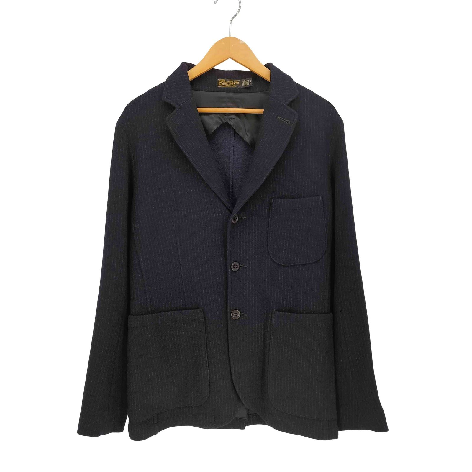 ダブルアールエルラルフローレン RRL RALPH LAUREN 25SS 3B 背抜き ピンストライプ ウール テーラード ジャケット メンズ import：S