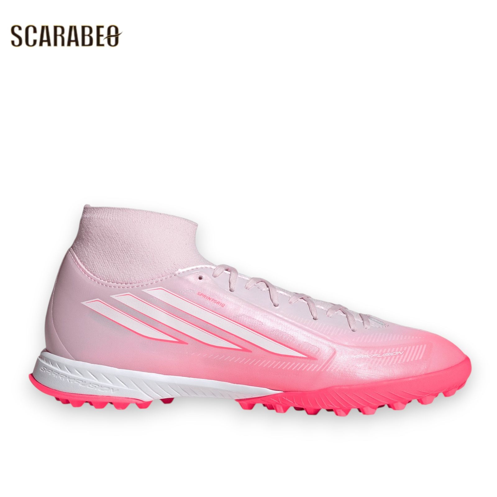 【7月15日発売開始｜予約受付中】アディダス F50 SPARKFUSION LEAGUE TF ピンク ホワイト adidas トレーニングシューズ レディース サッカー ターフ 人工芝 女性向け ki1022