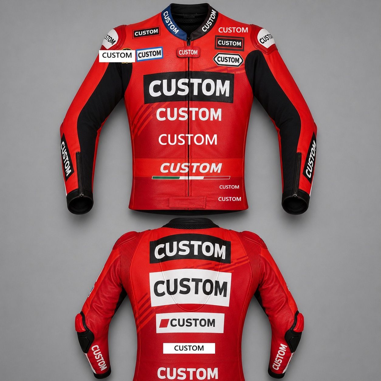 マルク・マルケス　2025年モデル　 MOTOGP　レーシングレザージャケット　本革 レプリカ オーダーメイド ロゴ・デザイン変更無料 サイズ各種 送料無料 ★発送予定日: 8月30日
