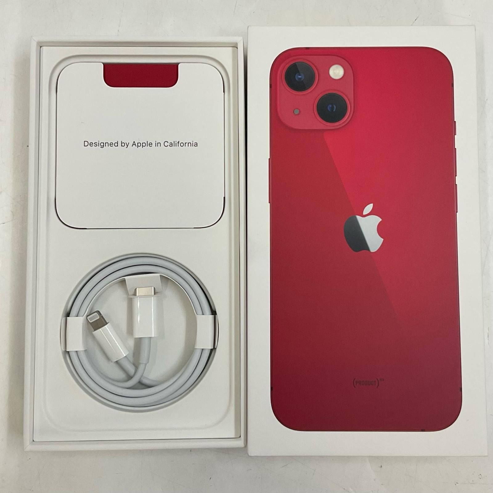 全額返金保証】【最速発送】 iPhone 13 128GB (PRODUCT)RED au SIM