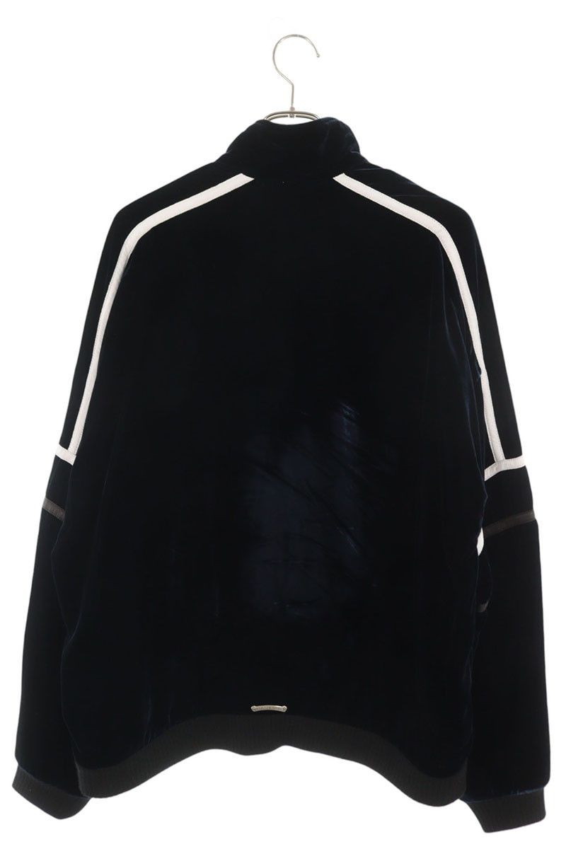 クロムハーツ VELVET TRACKSUIT JACKET ロゴ刺繍ベロアトラックジップ