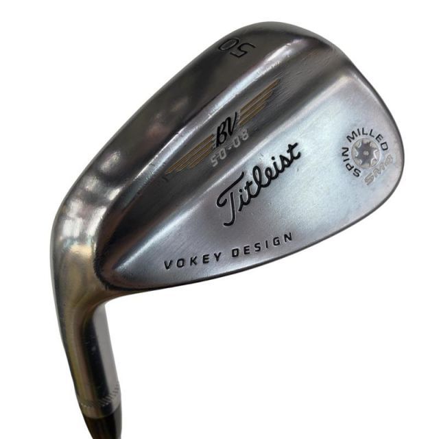 【中古】 タイトリスト VOKEY SPIN MILLED SM4 ツアークロム 50°/08° レフティ ウェッジ WG NS PRO 950GH (フレックスS) メンズ 男性用 左利き レフティ 左用 Cランク ゴルフクラブ