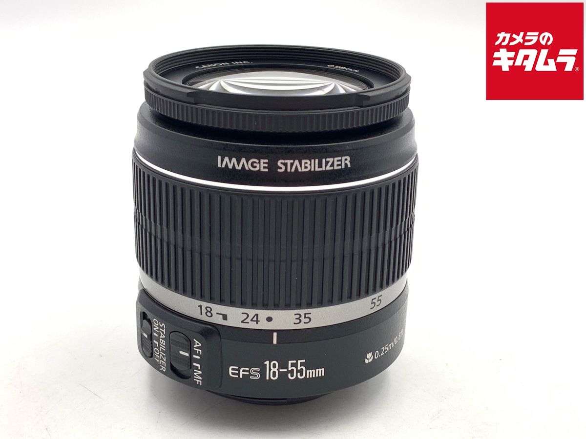 【中古】 【良品】 キヤノン EF-S18-55mm F3.5-5.6 IS 9,856円