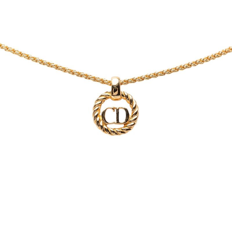 ディオール ヴィンテージ CDロゴ ネックレス ゴールド メッキ レディース Dior【1-0278613】 13,350円
